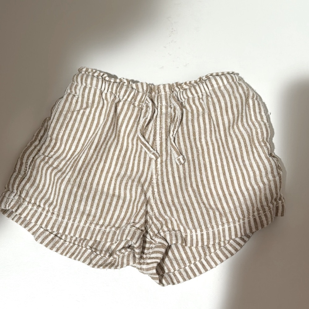 Striped Tan toddler Shorts
